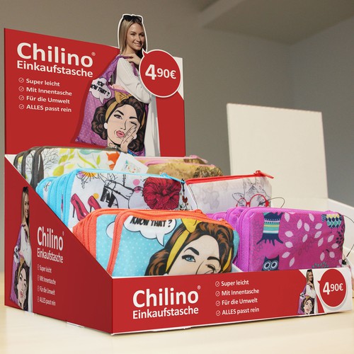 Chilino counter POP display box