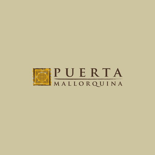 modern Logo typical Mallorca. Organic, olive oil, dekoration mediterranean , pottery, ceramics. precions