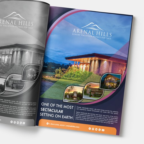 Magazine Ad, Full Page, For Luxury Home Community in Costa Rica