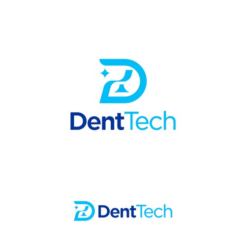 Clever idea concept of DentTech Logo