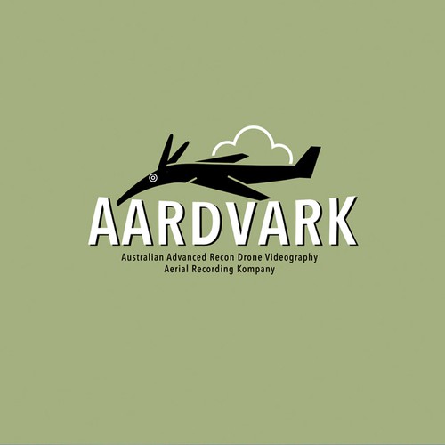 Aardvark drone logo design