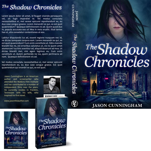Book cover design for THE SHADOW CHRONICLES