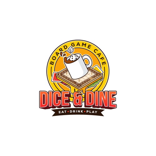 Dice & Dine Cafe Logo