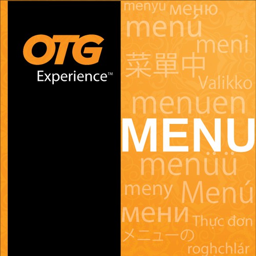 New restaurant menu design wanted for OTG Management