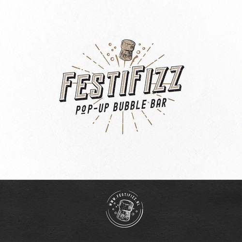 Logo for FestiFizz - pop up bubble bar