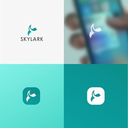 Logo design & app icon for SKYLARK