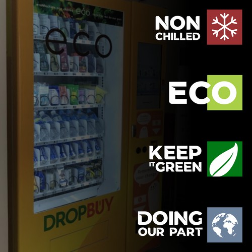 Logo design and messaging for ECO vending machines