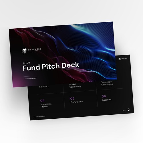 Pitch Deck Design For Metaverse Investment