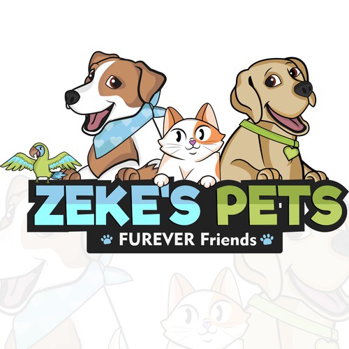 Logo concept for a pet service organization