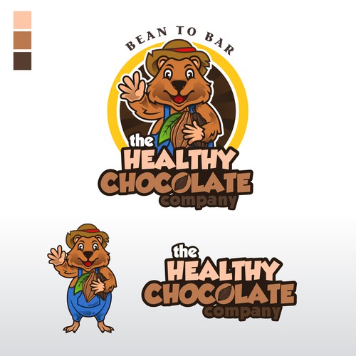 Mascot logo chocolate company