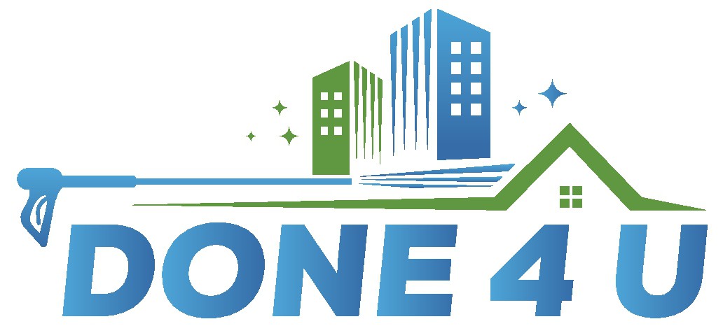 DONE 4 U Professional Exterior Cleaning needs a logo for car magnets, business cards, various other signage.