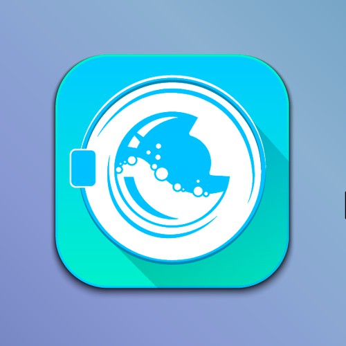 icon for an app for laundry called 1ClickWash
