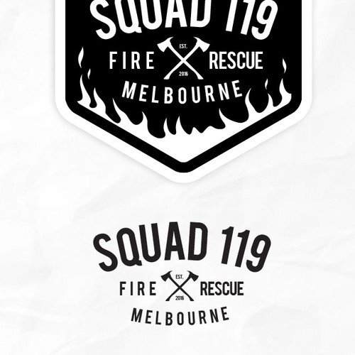 Firefighters emblem sticker