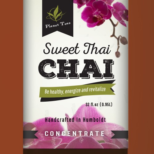Chai concentrate labels
