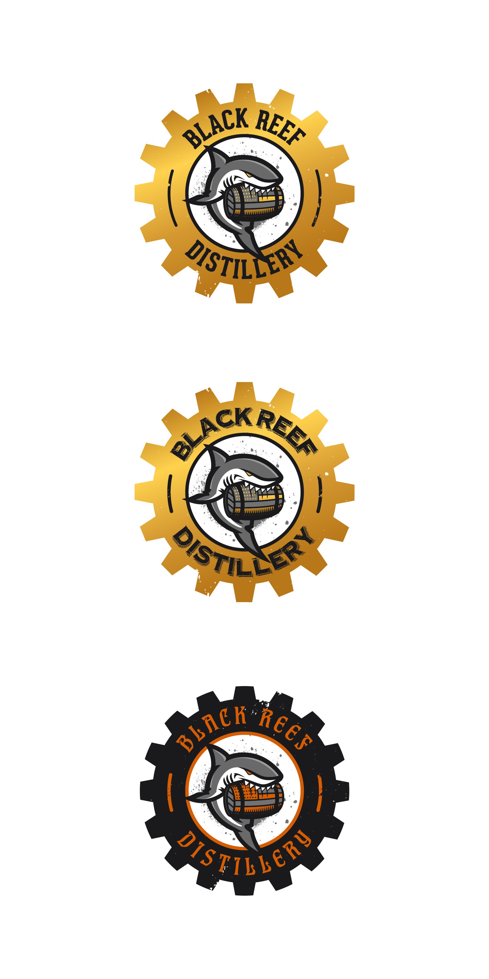 Create a brand logo for rising local distillery startup