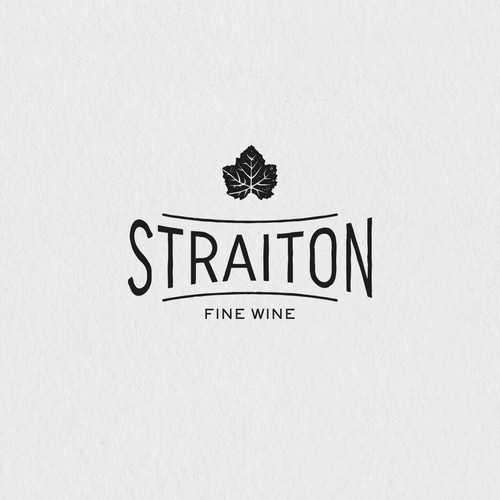 Classic logo for a wine trader