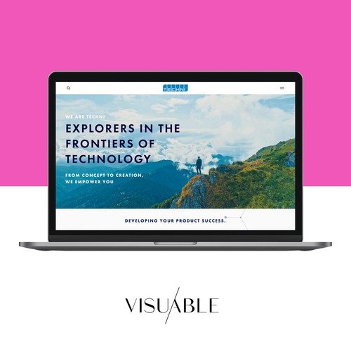 Squarespace Website Design for a Tech company  