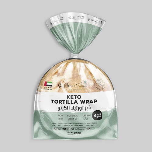 Healthy Keto Bread Bag Packaging