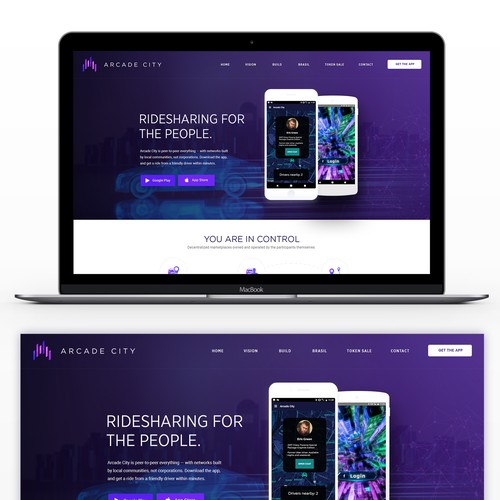 Web Designs For a Blockchain Company