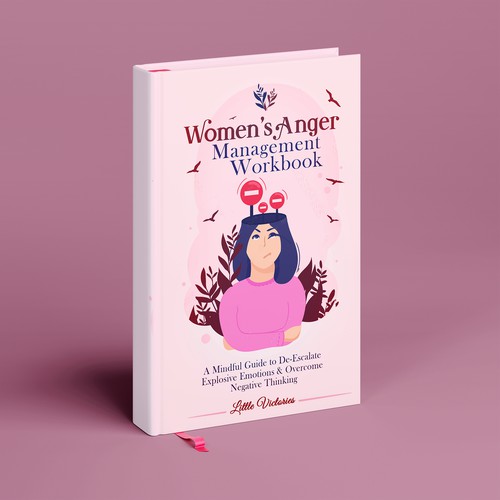 Uplifting and Impactful book cover for Women's Anger Management