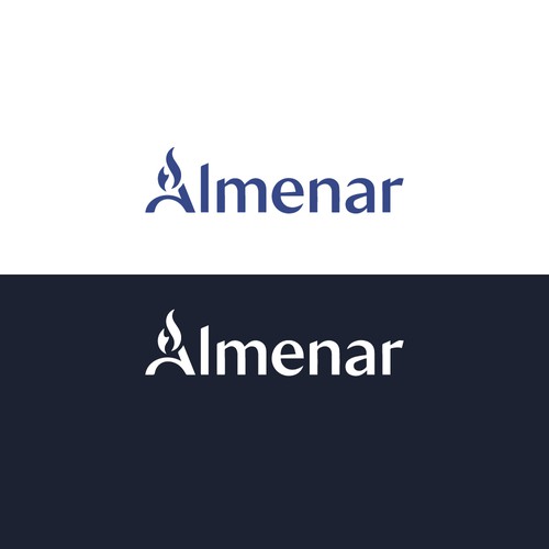 Tech logo combining the letter "A" and a fire beacon