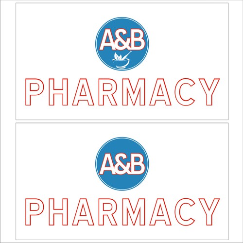 outline logo and branding a pharmacy