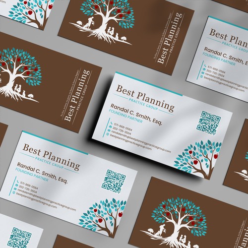 Professional Business Card Design for Modern Law Firm