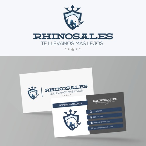Logo + Tarjeta de visita para Rhinosales
