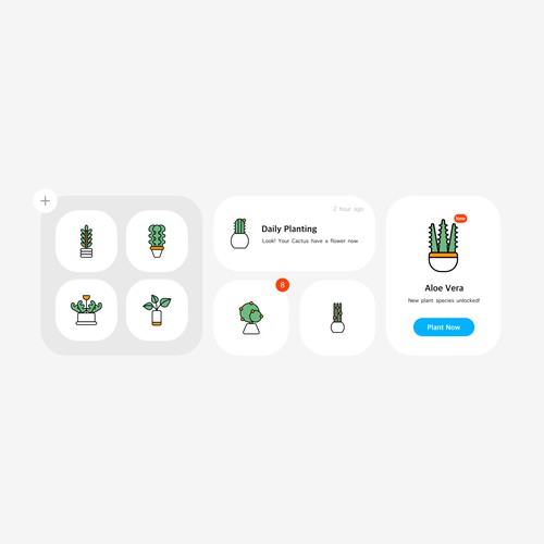 Daily Planting Icon Set