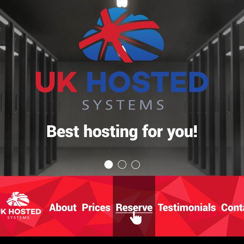 Website design for hosting company