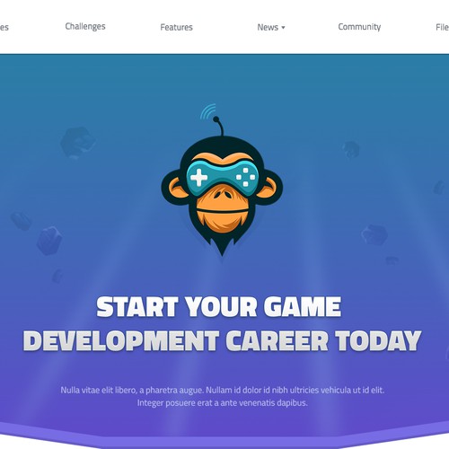 Game Development website concept