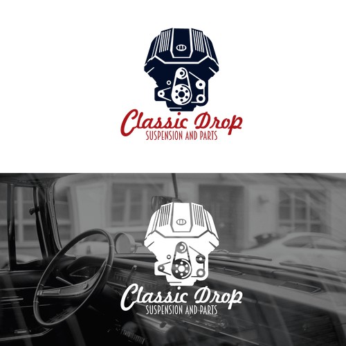 Classic Car concept logo