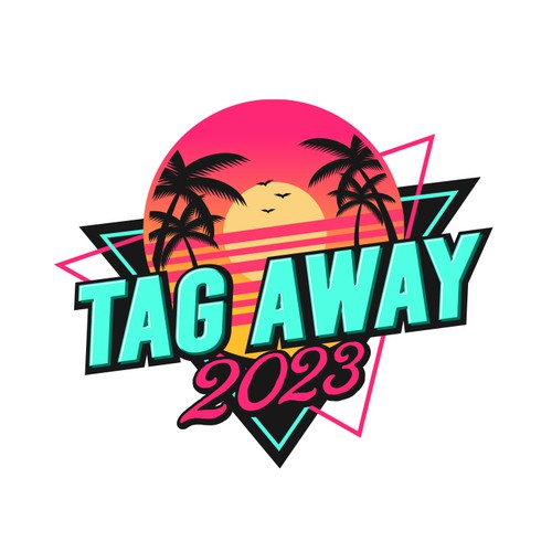 Retro 80s logo