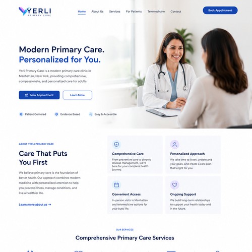 Primary Care Clinic Website