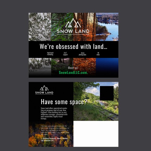 Mail marketing for disruptive, minimalist real estate company