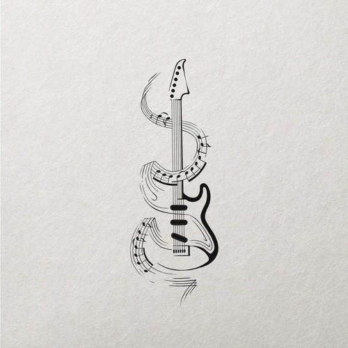 Guitar & Music Tattoo