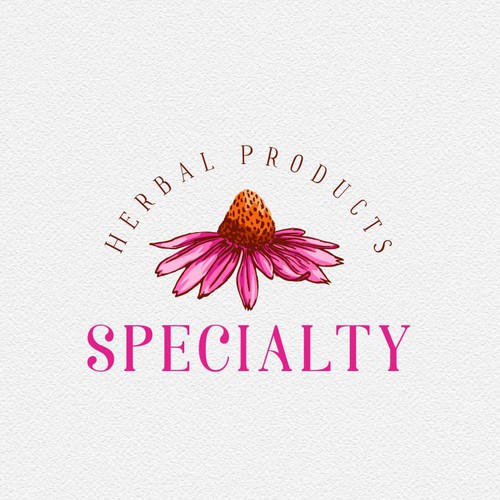 Herbal products logo - echinacea