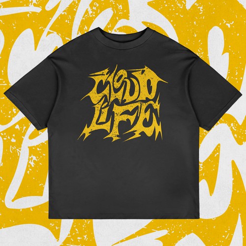 Abstract Typography Streetwear tshirt