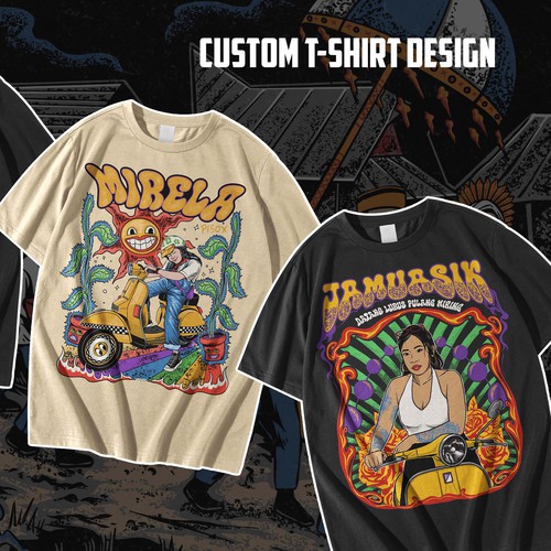 Custom illustration for t-shirt design