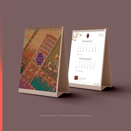 Calendar Design - Danar Hadi Batik Solo