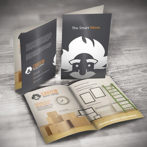 Clean, Minimalist Flyer for Moving Company