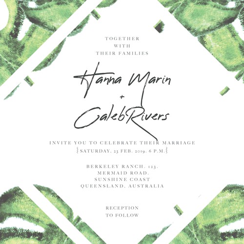 Safari theme Wedding Invitation