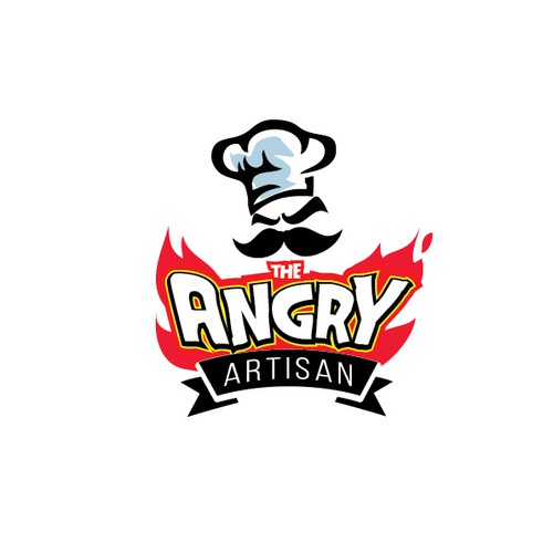 Create a cool modern logo for The Angry Artisan. Chef ChristenAngermeier has a biting attitude :)