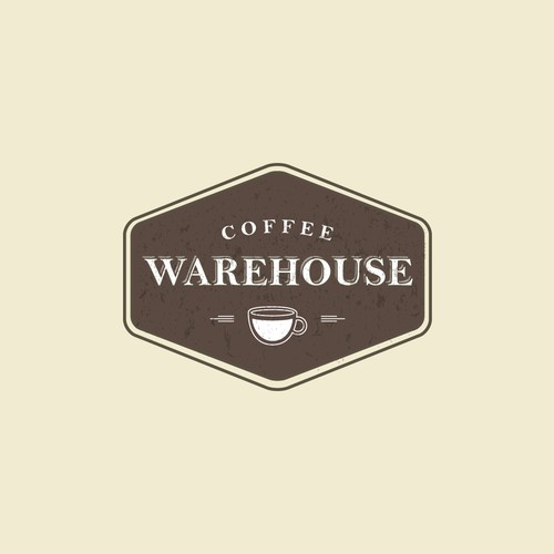 Rustic vintage coffeshop logo