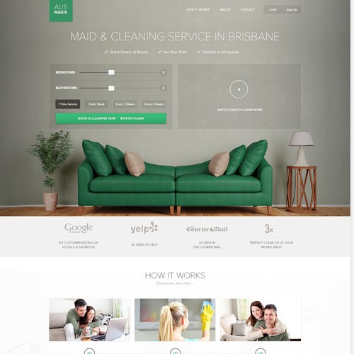 Website Design for a Cleaning Service