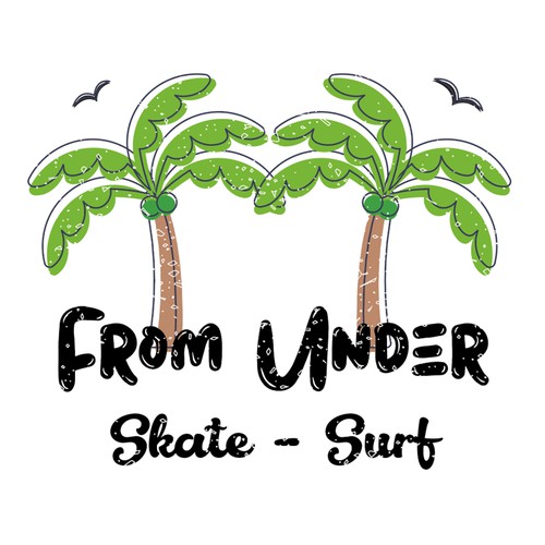 Conception de logo pour une marque de vêtement de skate/Surf