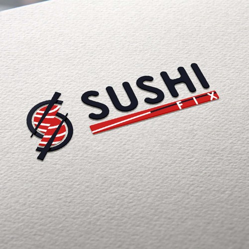 logo concept for sushi restaurant