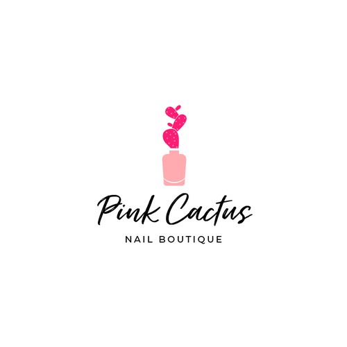 Fun nail salon logo