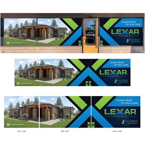 Window decal design for Lexar