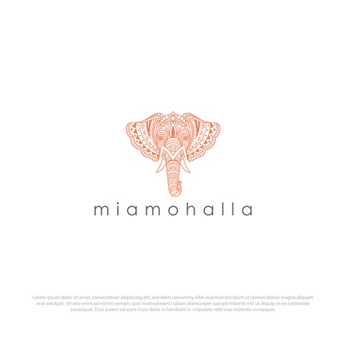 Elephant logo for Retail handmade clothing